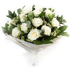 Dozen  White Roses